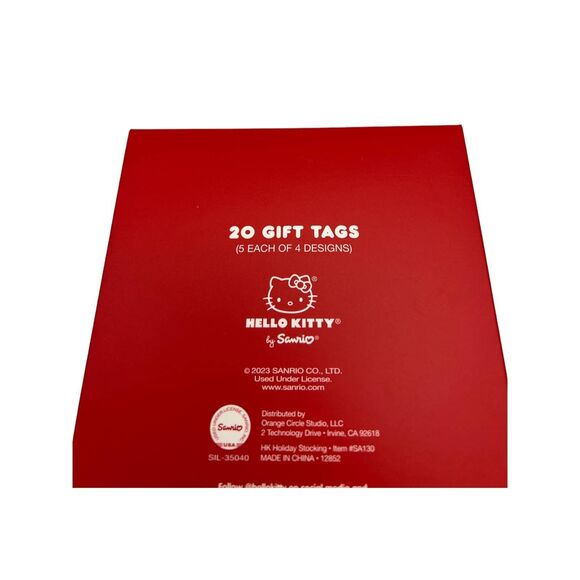 Hello Kitty Christmas Gift Tags 20 Count - Picture 2 of 2
